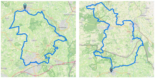 Overzicht Van heuvel nach Hügel